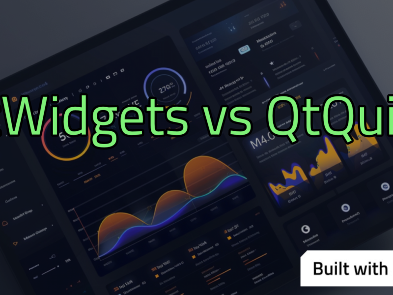 Qt Widgets vs. Qt Quick: Deciding the Best Approach for Your Project